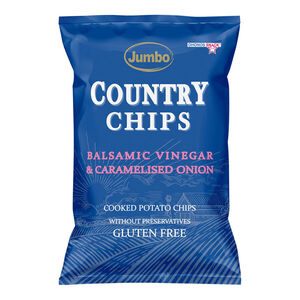 Potato Chips Jumbo Country Balsamic Vinegar & Caramelised Onion 150gr