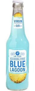 LE QOC Cocktail Blue Lagoon with taste of pineapple 330 ml