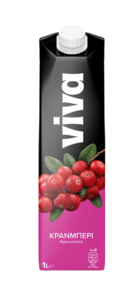 VIVA Φρουτοποτό Κράνμπερι 1LT